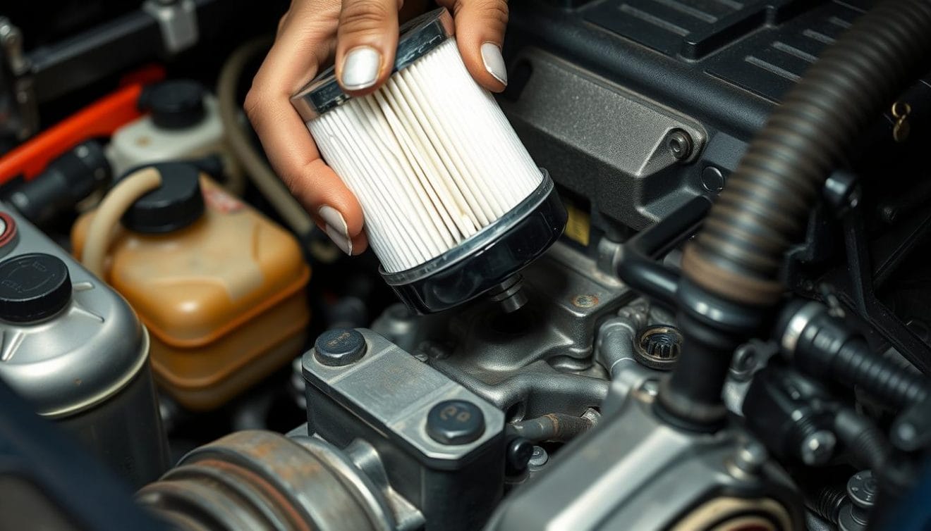oil filter installation
